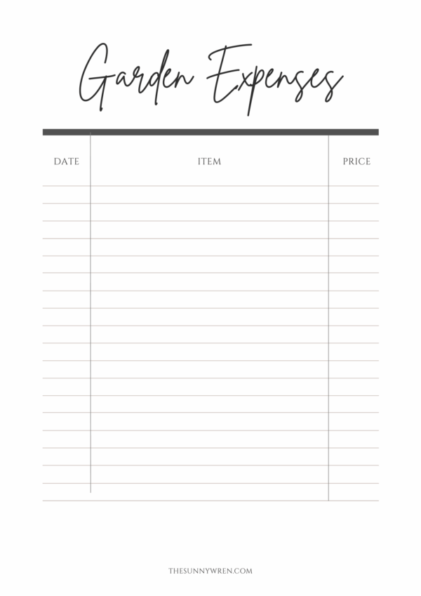 Expense Sheet